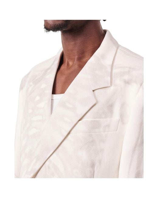 Off-White c/o Virgil Abloh White Body Scan Relax Denim Double Jacket for men