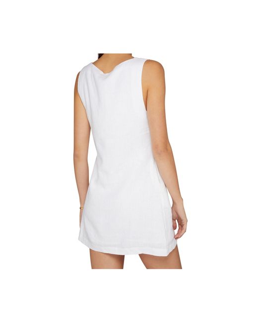 Posse White Suspender Dress