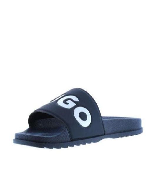 Boss Blue Simple Slippers for men