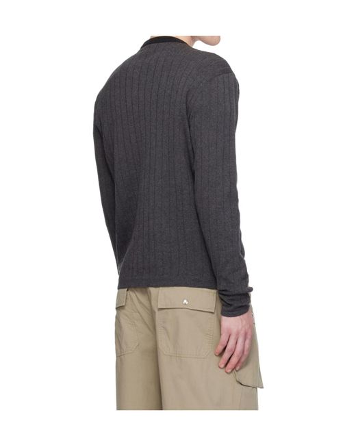 GIMAGUAS Blue V-Neck Sweater