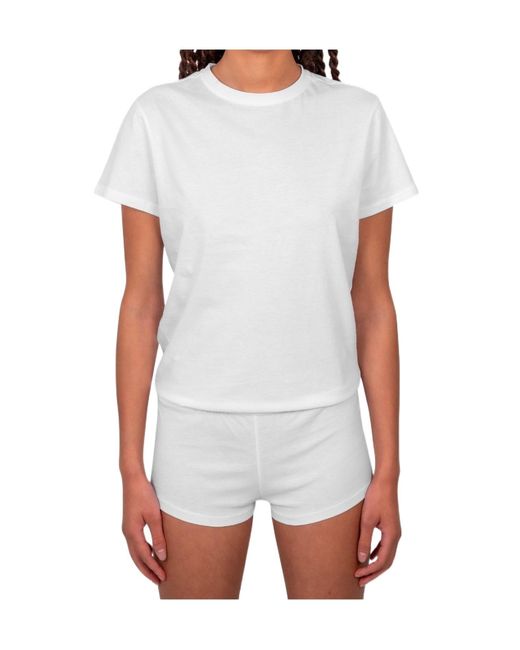 Paloma Wool White Crew Neck Short-Sleeved T-Shirt