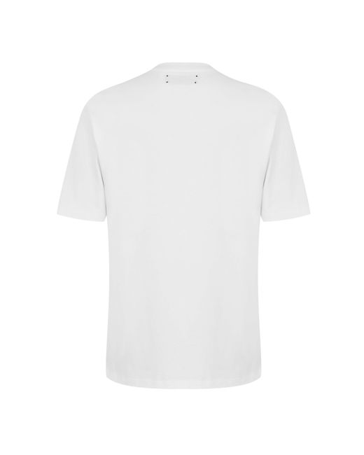 Amiri White Cotton Short-Sleeved T-Shirt for men