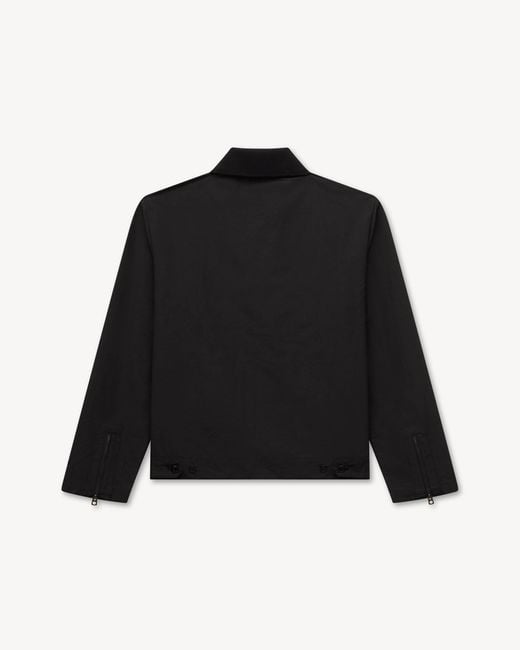 KENZO Black Jumping Tiger' Embroidered Zipped Coach Jacket for men