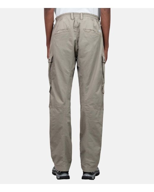C P Company Gray Casual Pants With Belt Loops for men