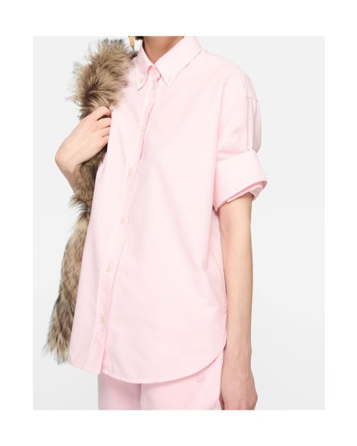 Acne Pink Button-Up Shirt