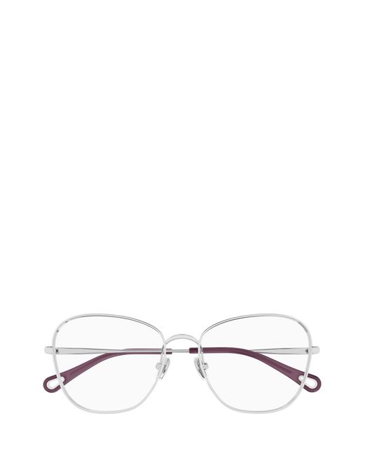 Chloé White Chloé Eyewear Cat-Eye Glasses