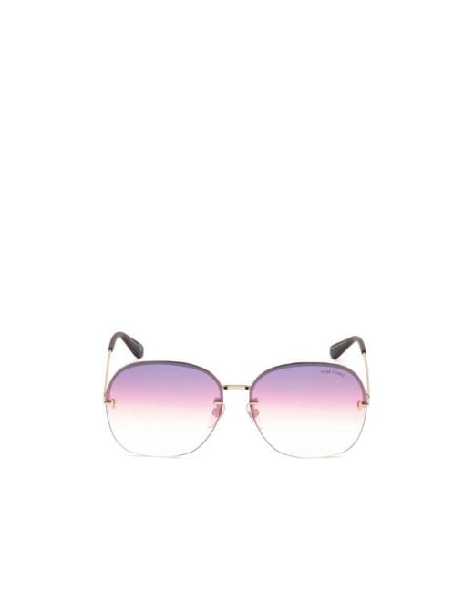 Tom Ford Pink Logo Sunglasses