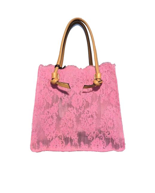 Ermanno Scervino Pink Logo Logo Handbag