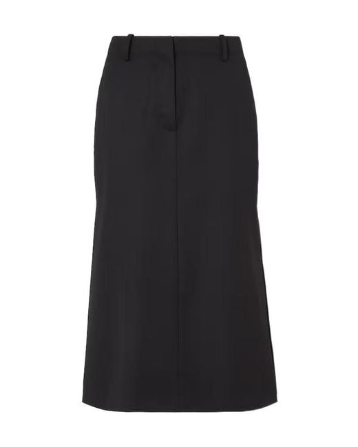 Fendi Black Belt-Loop Skirt