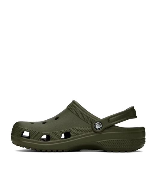 CROCSTM Green Logo Embossed Sandals for men