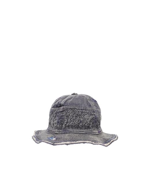 Kapital Gray Wide-Brimmed Fisherman's Hat for men