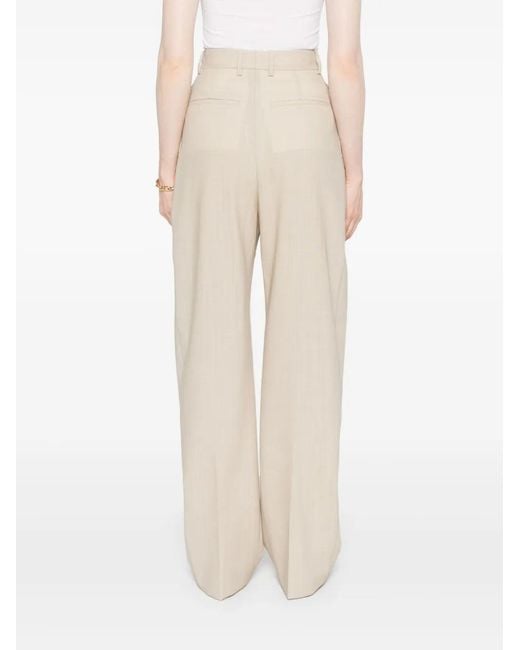 Wardrobe NYC White Pleated Trousers