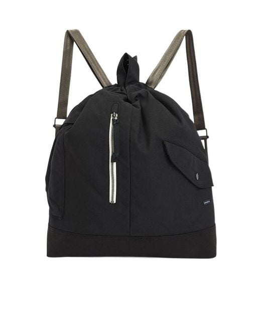 Nanamica Black Zippered Pocket Backpack for men