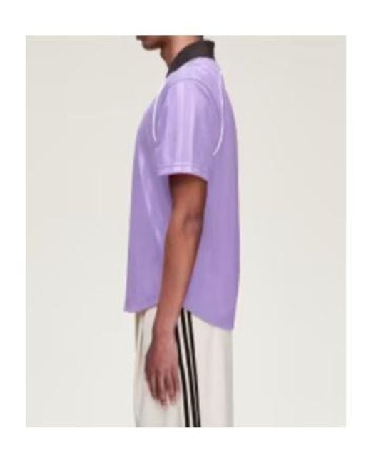 Adidas Originals Purple Adidas X Wales Bonner Striped T-Shirt for men