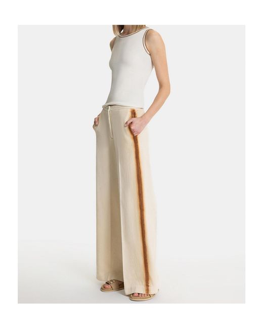 Fabiana Filippi Natural Embellished-Trim Ribbed Tank Top