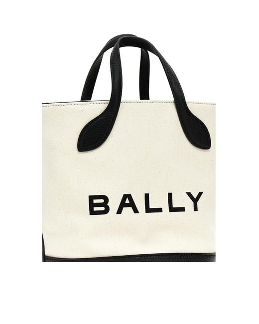 Bally White Top Handle Shoulder Bag