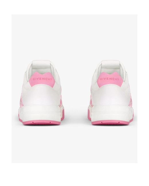 Givenchy White G4 Logo Detailed Low-Top Sneakers