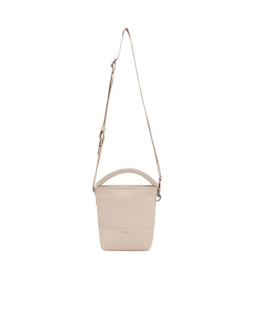 Burberry White B Clip Bucket Bag