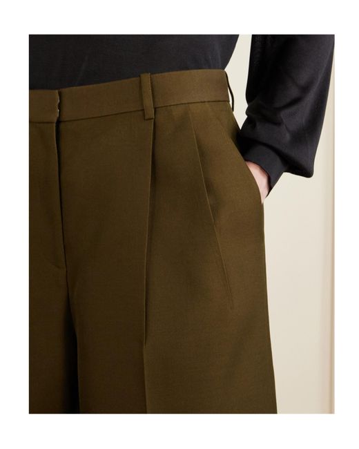 Khaite Green Auggie Shorts