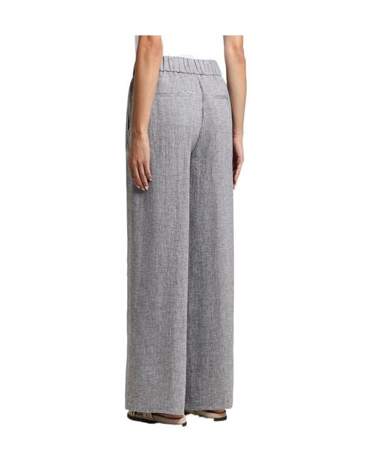 Peserico Gray Elasticated Trousers