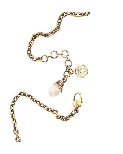 McQueen Metallic Embellished Necklace