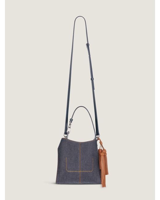 Givenchy Blue Belted Mini Hobo Bag