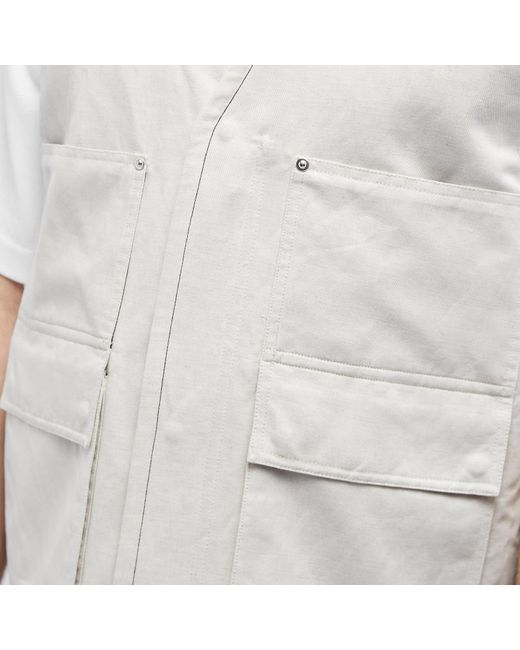 Helmut Lang White Sleeveless Vest for men