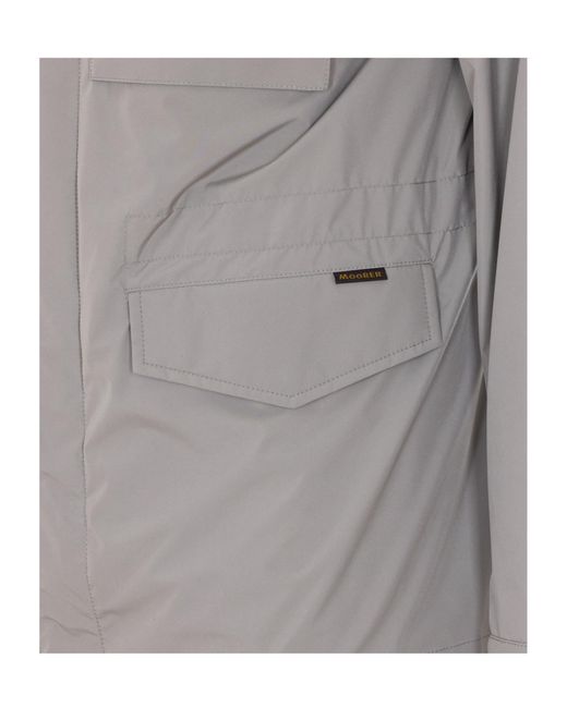 Moorer Gray Denver Field Jacket for men