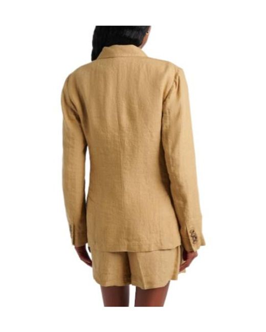 Polo Ralph Lauren Natural Double-Breasted Versatile Blazer