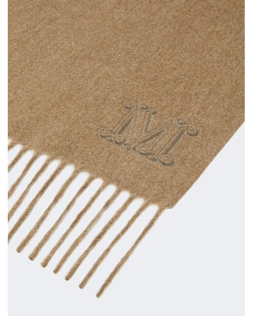 Max Mara Natural Tassel Scarf