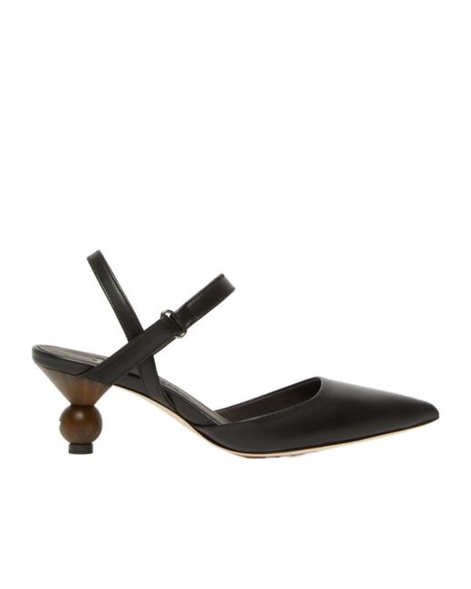 Weekend by Maxmara Black Pointed High Heel Sandals