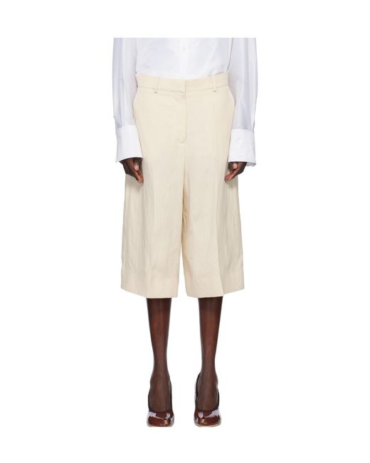 Stella McCartney Natural Culotte Trousers