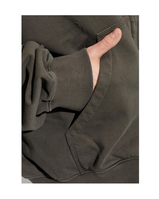 Maison Margiela Gray Numeric Drawstring Hoodie for men