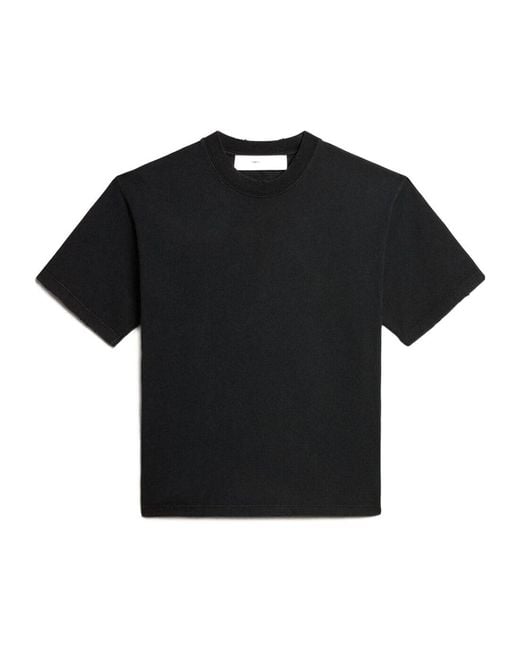 Golden Goose Deluxe Brand Black Logo Detailed Crewneck T-Shirt