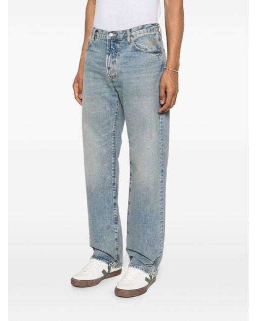 Emporio Armani Blue Straight-Leg Jeans for men