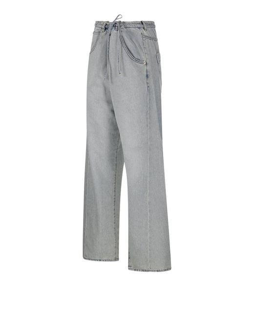 DARKPARK Gray Iris Wide-Leg Jeans