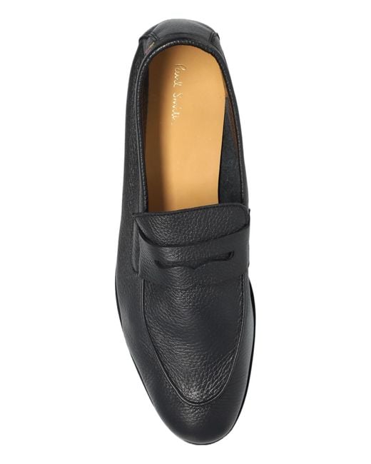 Paul Smith Black Round-Toe Loafers for men