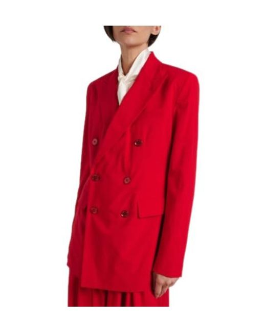 Ralph Lauren Red Fitted Blazer