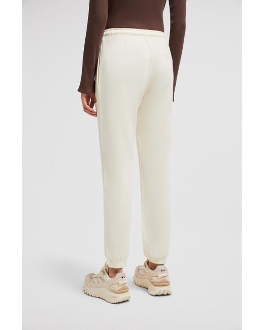 Moncler Natural Logo Patch Drawstring Sweatpants