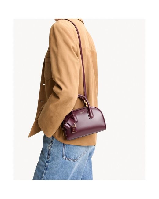 Saint Laurent Purple Sac De Jour Boston Mini Shoulder Bag
