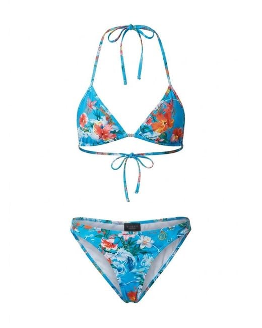 Gucci Blue Printed Stretch Jersey Bikini