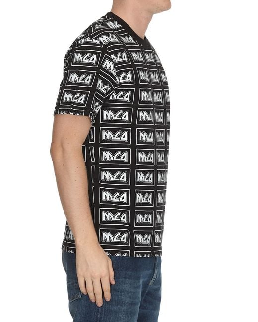 McQ Alexander McQueen Black Full Of Mcq Short-Sleeved T-Shirts for men
