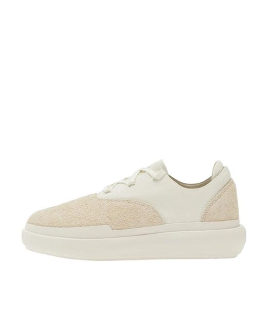 Y-3 White Round Head Spliced Low Upper Board Shoes for men