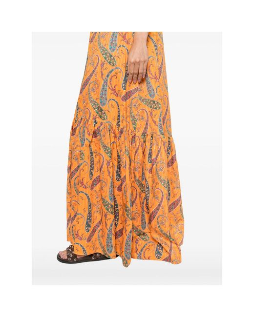 Etro White Printed Slip Dress