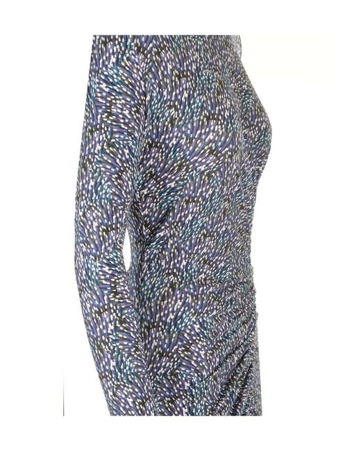 Isabel Marant Blue Isabel Marant Étoile Long-Sleeved Crewneck Dress