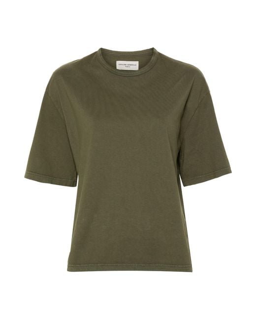 Officine Generale Green Leila Cotton T-Shirt