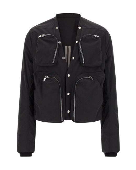 Rick Owens Black 'Cargo' Jacket for men