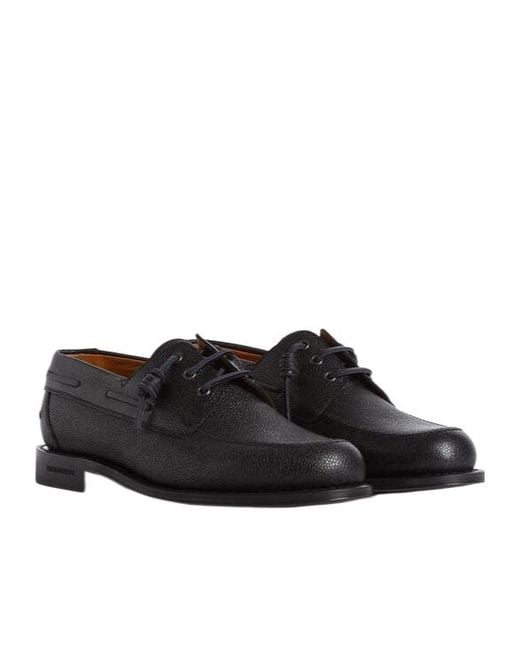 DSquared² Black Neoclassic Boat Shoes for men