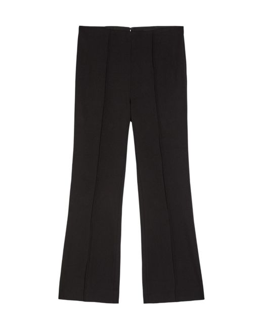 Rag & Bone Black Irina Cropped Flared-Leg Trousers