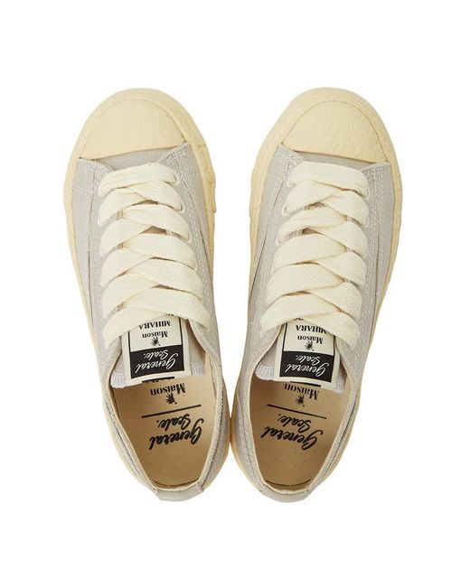 Maison Mihara Yasuhiro Natural Lace-Up Low-Top Sneakers for men